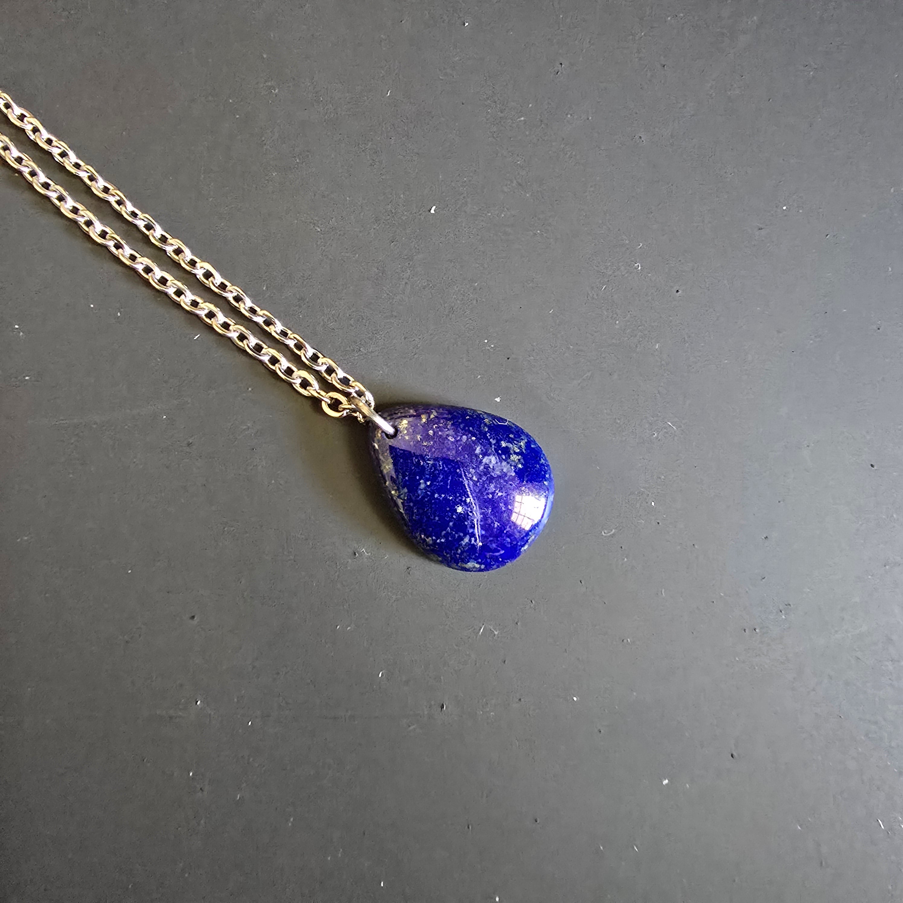 Lapis Lazuli Drop Necklace