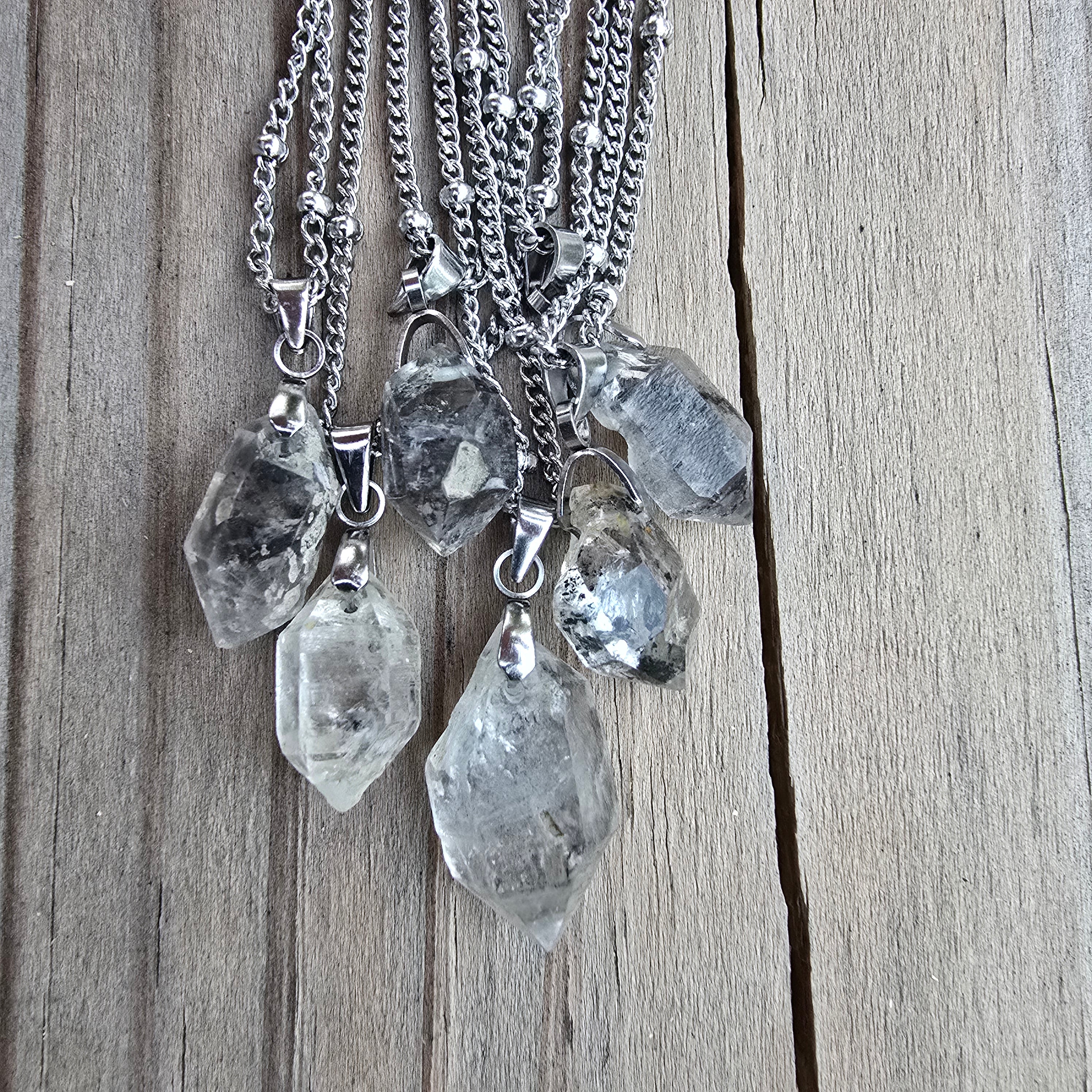 Raw Herkimer Necklaces