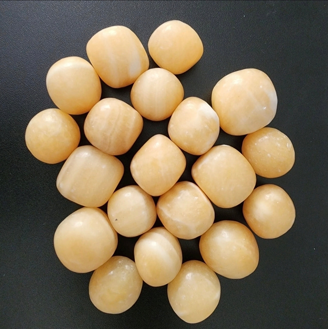 Orange Calcite Tumbles