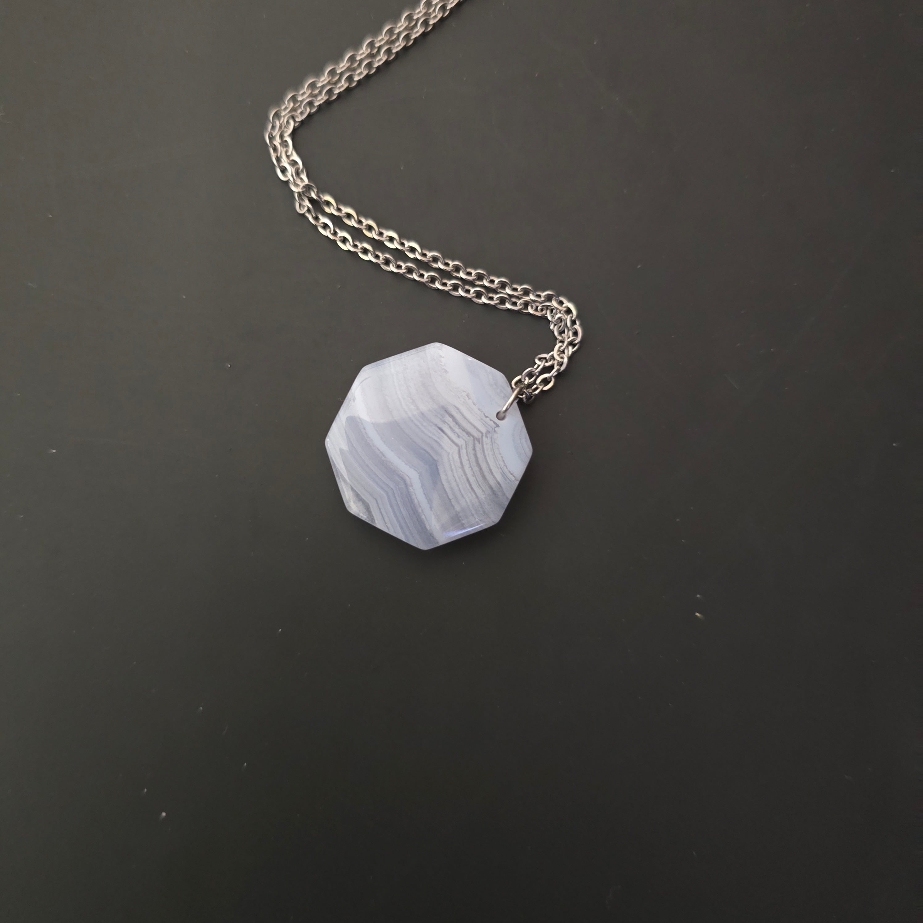 Blue Lace agate Necklace
